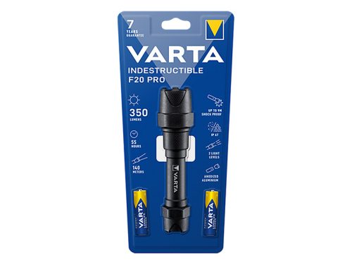 Varta F20 Pro LED zseblámpa, Fekete