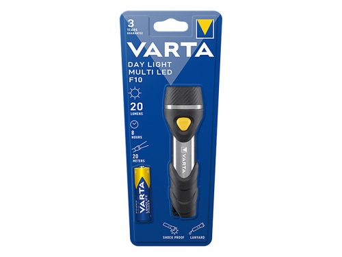 Varta Daylight Multi LED F10 mini zseblámpa, Fekete/Ezüst