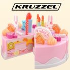 Kruzzel 22382 - 75 részes játék torta, rózsaszín