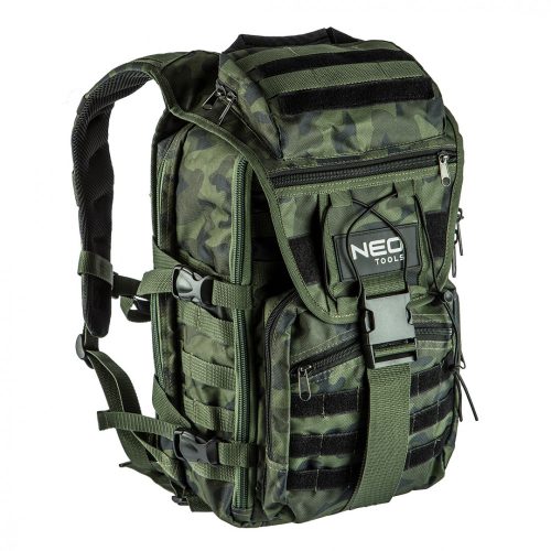 Neo Tools 84-321 taktikai túra hátizsák, Zöld/Camo