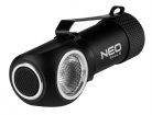 Neo TOP-99-027 LED fejlámpa, újratölthető, 600lm, Fekete/Narancs