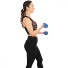 Enero Fit 1029252 - neoprén bevonatú kézi súlyzó készlet, 2x2kg, kék