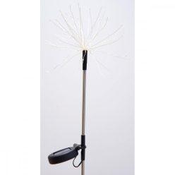   Saska Garden 1032139 - pitypang napelemes kerti lámpa, 80cm, ezüst/fehér