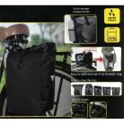 Dunlop 1042299 - egyoldalas kerékpár csomagtartó táska, 15L, fekete