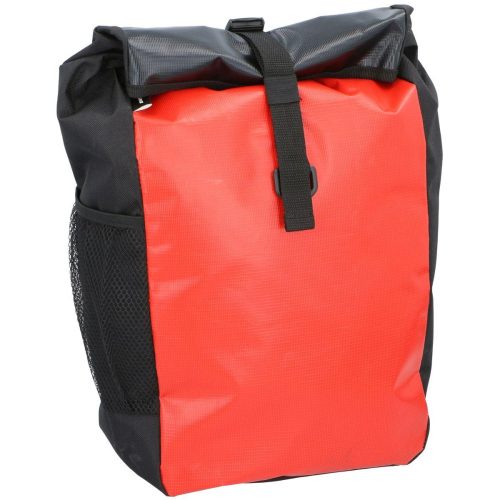 Dunlop 1042305 - egyoldalas kerékpár csomagtartó táska, 15L, piros/fekete