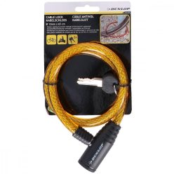 Dunlop Cable Lock - kulcsos biciklizár 1,2x65 cm, sárga