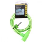 Dunlop Snake Cable Lock - biciklizár kulccsal 18mmx80cm, zöld