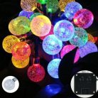 Saska Garden 1055329 - napelemes lámpa füzér, 40LED, 4,9m, többszínű