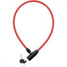 Xqmax Cable Lock - kulcsos kerékpárzár, 65cm, piros