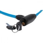 Xqmax Cable Lock - kulcsos kerékpárzár, 65cm, kék