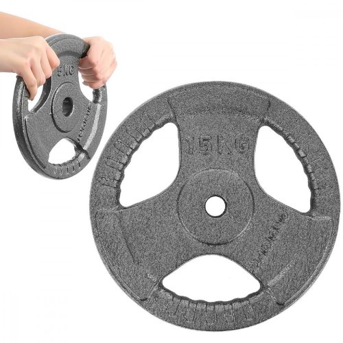 Enero Fit Hammertone - súlytárcsa, 15kg, szürke