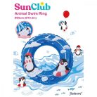 Sun Club Penguin - pingvin mintás úszógumi, 50cm, kék/fehér