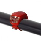 Dunlop 2053202 - szilikon LED kerékpár lámpa szett, fehér/piros