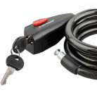 Dunlop Spiral Cable Lock - spirál biciklizár kulccsal 1,2x150cm, fekete