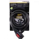 Dunlop Spiral Cable Lock - spirál biciklizár kulccsal 1,2x150cm, fekete