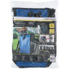 Dunlop 174204 - egyoldalas kerékpár csomagtartó táska, 15L, kék/fekete