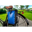 Dunlop 174204 - egyoldalas kerékpár csomagtartó táska, 15L, kék/fekete