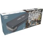 Umbro Adjustable Aerobic Step - 2 fokozatú állítható aerobik lépcső, step pad, fekete/szürke