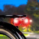 Dunlop 475783 - LED kerékpár hátsó lámpa, fekete