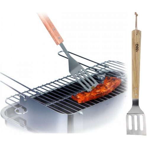 Bbq Line 900866 - grill spatula fa nyéllel, ezüst/barna