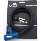 Xqmax Pro Cable Lock - kulcsos kerékpárzár, 80cm, kék