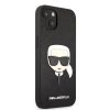 Karl Lagerfeld Saffiano Ikonik Karl`s Head KLHCP13SSAKHBK - Apple iPhone 13 mini telefontok, fekete