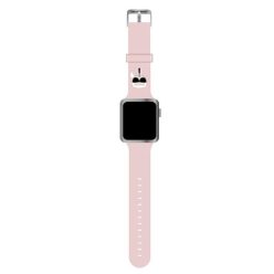 Karl Lagerfeld Silicone Karl Head KLAWLSLKP - Apple Watch 42/44/45/49mm szíj, rózsaszín