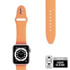 Crong Liquid Band - Apple Watch 42 / 44 / 45 / 49mm szilikon szíj, narancs