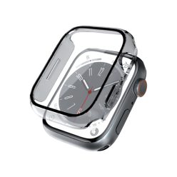   Crong Hybrid Watch - Apple Watch 4 / 5 / 6 / SE (40mm) tok beépített üveggel, átlátszó