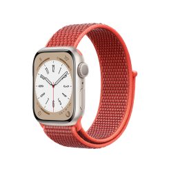   Crong Nylon Loop - Apple Watch 38 / 40 / 41mm nylon szíj, piros