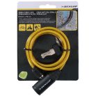 Dunlop Cable Lock - kulcsos kerékpárzár, 65cm, sárga