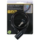 Dunlop Cable Lock - kulcsos kerékpárzár, 65cm, fekete