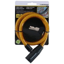 Dunlop Cable Lock - kulcsos kerékpárzár, 65cm, narancs