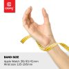 Crong Liquid Band - Apple Watch 38 / 40 / 41mm szilikon szíj, fekete