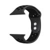 Crong Duo Sport - Apple Watch 42 / 44 / 45 / 49mm szilikon szíj, szürke/fekete