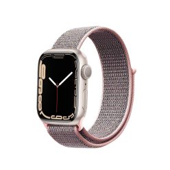   Crong Nylon Loop - Apple Watch 38 / 40 / 41mm nylon szíj, rózsaszín