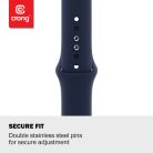 Crong Liquid Band - Apple Watch 42 / 44 / 45 / 49mm szilikon szíj, kék