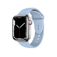 Apple Watch 1 6 SE 38mm 40mm 7 41mm Crong Liquid Band okosóra szíj Kék