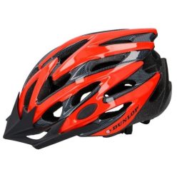   Dunlop MTB Bike Helmet - kerékpáros bukósisak, S-méret, 53-55 cm, piros/fekete