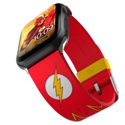   MobyFox DC Comics - Univerzális 22mm-es szíj Apple Watch csatlakozóval, The Flash Tactical
