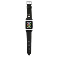 Apple Watch 1 6 / SE (38mm/40mm) / 7 (41mm) okosóra szíj KLAWMOKHK Fekete