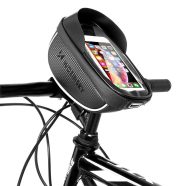   Wozinsky WBB16BK kormányra szerelhető kerékpáros táska telefontartóval (1L) - WBB16BK, Fekete