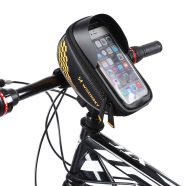   Wozinsky WBB18BK kormányra szerelhető kerékpáros táska telefontartóval - WBB18BK, Fekete