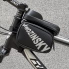 Wozinsky WBB21BK kerékpár váztáska telefontartóval 1,5L, Fekete