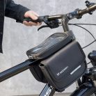 Wozinsky WBB26BK kerékpár váztáska telefontartóval 1,5L, Fekete