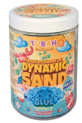 Tuban Dynamic Sand - kreatív homok 1kg, kék