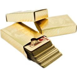Gold Plastic Playing Card - műanyag franciakártya