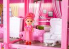 Fashion Villa - emeletes babaház babával, 60x17x46cm, Rózsaszín