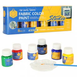   Fabric Color Paint Set - ruhafesték készlet (6x25ml), többszínű