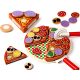 Wooden Pizza - fa pizza játék kiegészítőkkel, 20cm